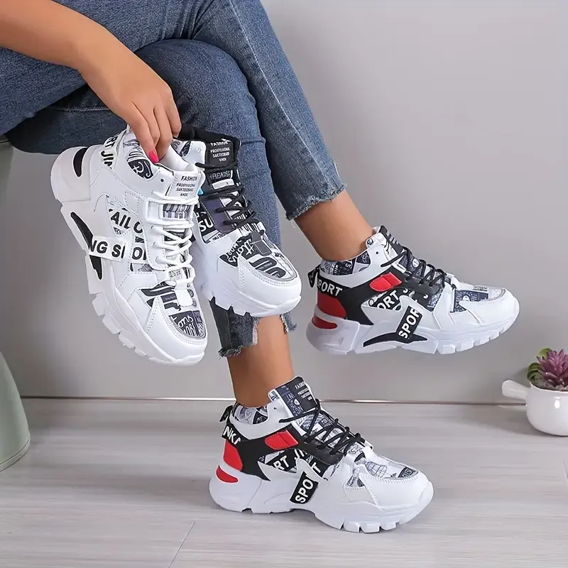 👠 70% OFF Today Only – Step Into Style! ✨Women's Fashion Trendy Color Blocking Sports Shoes, Comfortable Non-slip Running Shoes