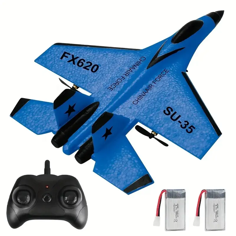 SU-35 Remote Control Jet – 2.4GHz RC Foam Glider Plane with 2 Batteries - Image 15